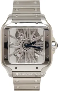 Cartier Santos WHSA0007 brushed/polished steel