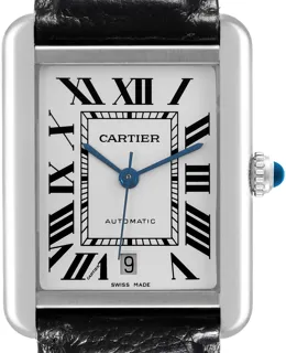 Cartier Tank W5200027 Stainless steel Silver