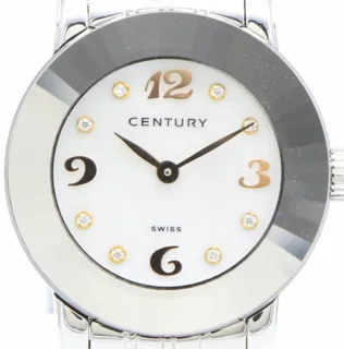 Century 23mm Stainless steel White