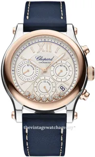 Chopard Happy Sport 278615-6001 40mm brushed/polished steel Silver