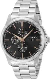 Gucci G-Timeless YA126272 brushed/polished steel Black