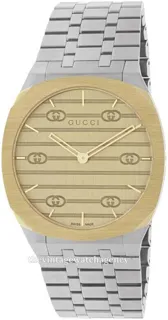 Gucci 25H YA163403 brushed/polished steel Golden