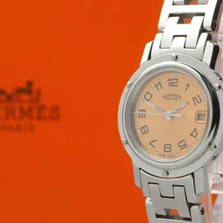 Hermès Clipper CL4.210 24mm Steel Orange