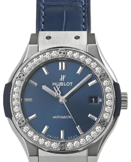 Hublot Classic Fusion Blue 565.NX.7170.LR.1204 38mm Titanium Blue