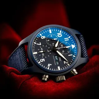 IWC Pilot Chronograph Top Gun IW389404 42mm Ceramic Blue