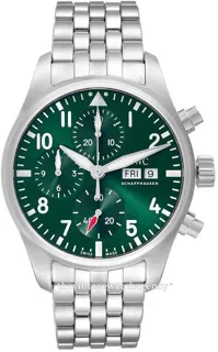 IWC Pilot IW388104 41mm Stainless steel Green