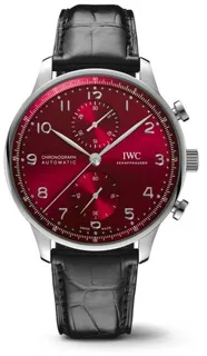 IWC Portugieser IW371616 41mm Stainless steel Red