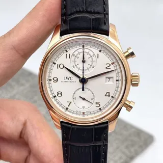 IWC Portugieser IW390301 42mm Red gold Silver