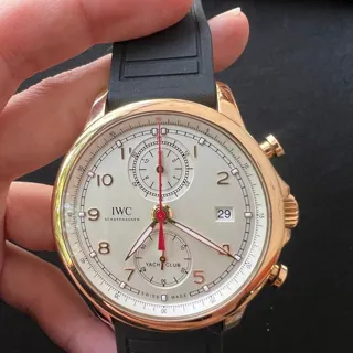 IWC Portugieser IW390501 43.5mm Red gold Silver