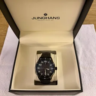 Junghans Meister Pilot 27449100 43.3mm Stainless steel Black