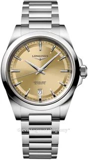 Longines Conquest L3.720.4.62.6 38mm Brushed/polished steel Champagne