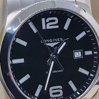 Longines Conquest L37604566 43mm Stainless steel Black