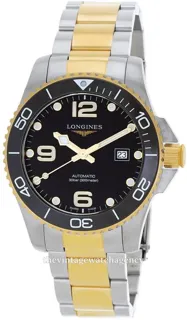 Longines HydroConquest L3.782.3.56.7 43mm Stainless steel Black