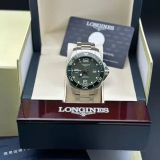 Longines HydroConquest L3.782.4.06.6 43mm Stainless steel Green