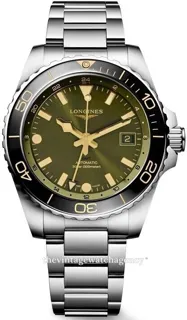 Longines HydroConquest L3.890.4.06.6 43mm Stainless steel Green