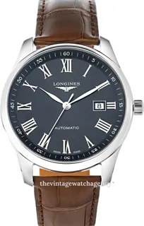 Longines Master Collection L2.893.4.59.2 42mm Stainless steel Black