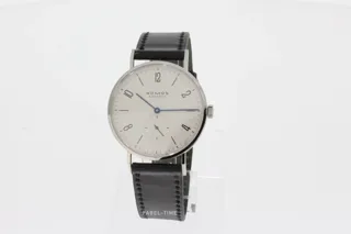 NOMOS Tangente 164 Stahl galvanized, white silver plated