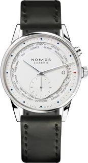 NOMOS Zürich Weltzeit 805 40mm Stainless steel White