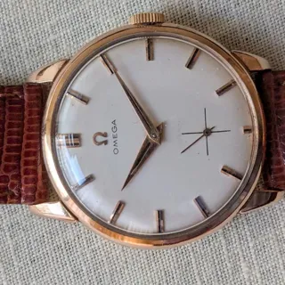 Omega Classic 2894 34mm Red gold White