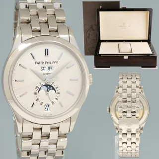 Patek Philippe Annual Calendar 5396G 39mm White gold Silver