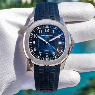 Patek Philippe Aquanaut 5168G-001 White gold Blue