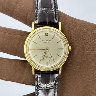 Patek Philippe Calatrava 2484 32mm Yellow gold Silver