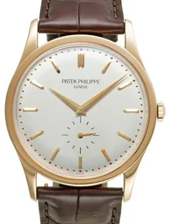 Patek Philippe Calatrava 5196R-001 37mm Rose gold Silver