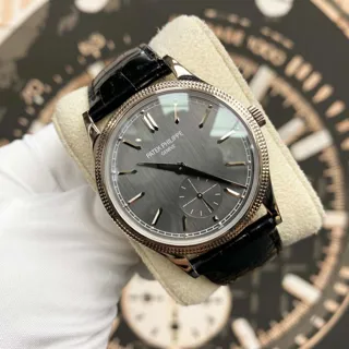 Patek Philippe Calatrava 6119G-001 White gold Gray