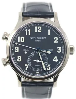 Patek Philippe Calatrava Pilot Travel Time 5524G-001 42mm White gold Blue