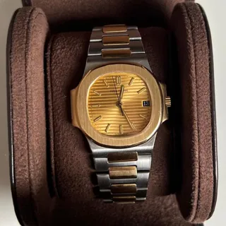 Patek Philippe Nautilus 3800/1JA 37mm Gold/Steel Champagne