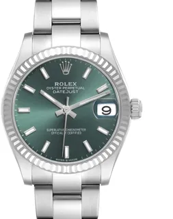 Rolex Datejust 31 278274 Stainless steel Mint green