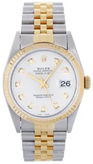 Rolex Datejust 36 16233 Stainless steel and 18k yellow gold Silver