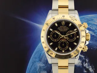 Rolex Daytona 116523 40mm Yellow gold and Stainless steel Black