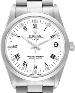 Rolex Oyster Perpetual Date 15200 Stainless steel White