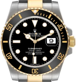 Rolex Submariner 116613LN Stainless steel and 18k yellow gold Black