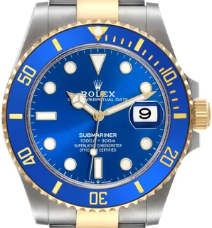 Rolex Submariner 126613 Stainless steel and 18k yellow gold Blue