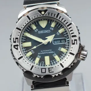 Seiko Monster 7S26-0350 42mm Steel Black