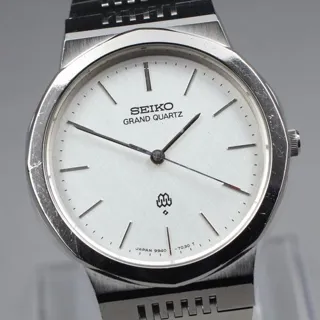 Seiko Grand Quartz 9940-7020 37mm Steel Silver