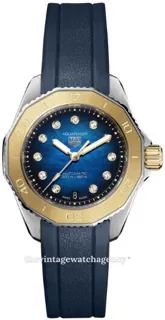 TAG Heuer Aquaracer WBP2450.FT6215 Yellow gold and Stainless steel blue mother of pearl