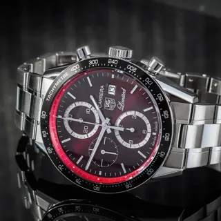 TAG Heuer Carrera Calibre 16 CV2019 41mm Steel Bordeaux