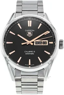 TAG Heuer Carrera Calibre 5 war201c.ba0723 Stainless steel Black