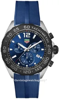 TAG Heuer Formula 1 CAZ101AV.FT8077 43mm brushed/polished steel Blue