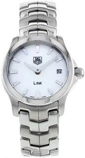 TAG Heuer Link WJF1410.BA0585 24mm Steel Mother of Pearl White