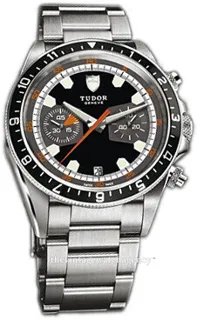 Tudor Heritage 70330N-0002 42mm Stainless steel Black