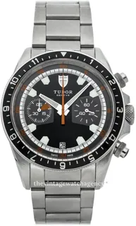 Tudor Heritage 70330N-0002 42mm Stainless steel Black