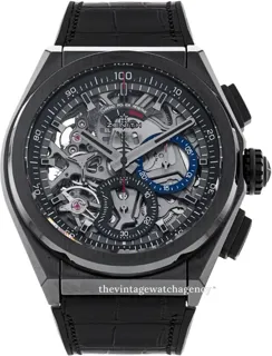 Zenith Defy 49.9000.9004/78.R582 44mm Black ceramic Skeletonized