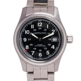 Hamilton Khaki 37.3mm Stainless steel Black