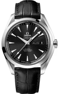 Omega Aqua Terra 231.13.43.22.01.002 15mm Stainless steel Black