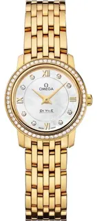 Omega De Ville 424.55.24.60.55.001 6.5mm Yellow gold White