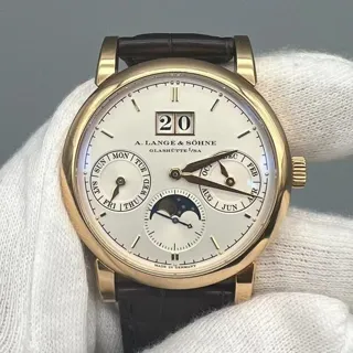 A. Lange & Söhne Saxonia 330.032 38.5mm Rose gold Silver